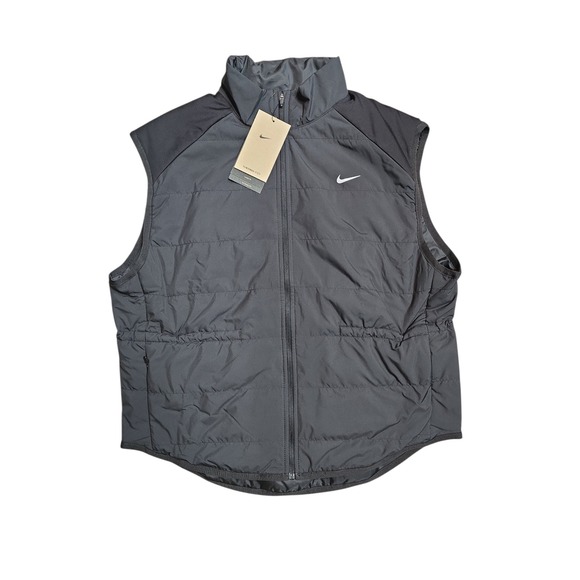 Nike Jackets & Blazers - Nike Therma-FIT Womens Running Vest Black Quilted Puffer FB7537-010 Large NWT
